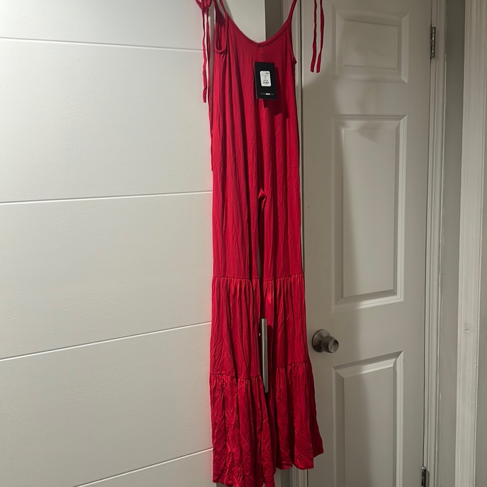 Red jumpsuit